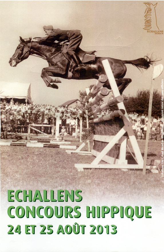 Paul Nicod et Vicomtesse à Echallens en 1961