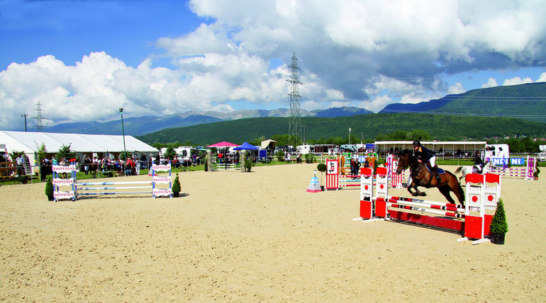 La belle piste en sable de Chavannes-de-Bogis