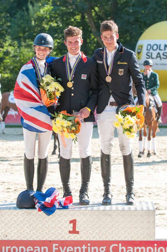 Podium de concours complet jeunes cavaliers 