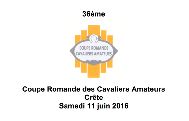 Coupe romande des cavaliers amateurs