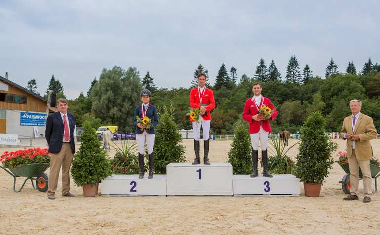 Podium du Championnat de Suisse de complet 2016