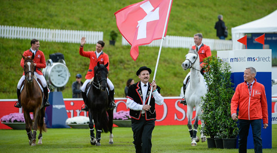 L'équipe suisse,CSIO Rotterdam,Andy Kistler,Steve Guerdat,Romain Duguet,Christina Liebherr