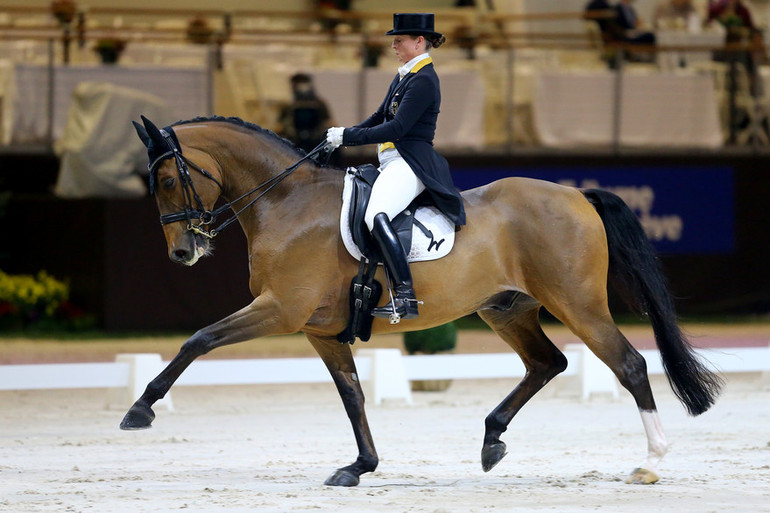 La cavalière allemande Isabell Werth, multiple médaillée olympique, avait remporté la reprise libre en musique avec Emilio en 2016.