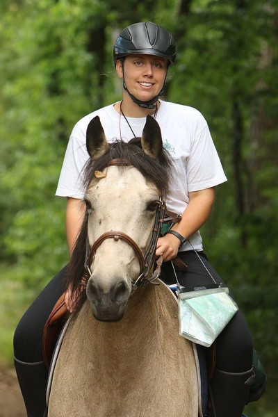 Camille Rochat, jeune cavalière et spécialiste de TREC