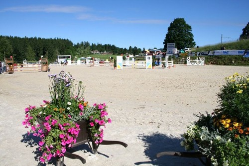 La belle place en sable du manège Gerber à La Chaux-de-Fonds