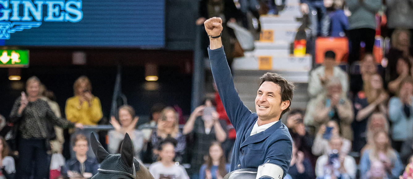 Avec la complicité d'Alamo, Steve Guerdat remporte à Göteborg sa 3e Coupe du monde. Photo Pascal Renauldon,RB Presse
