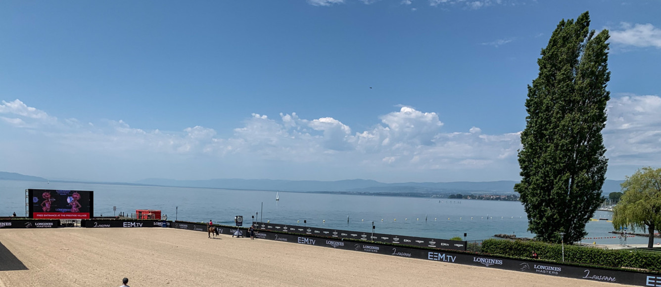 A Lausanne, cavaliers et spectateurs bénéficieront cette fois d'une jolie vue sur le lac.
