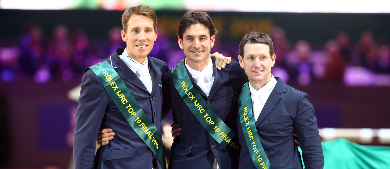 VON ECKERMANN Henrik (SWE), GUERDAT Steve (SUI), WARD  McLain (USA) during the 18e Finale du Top 10 Rolex IJRC on December 7, 2018 in Geneva, Switzerland. (Photo by Scoop Dyga/Icon Sport)