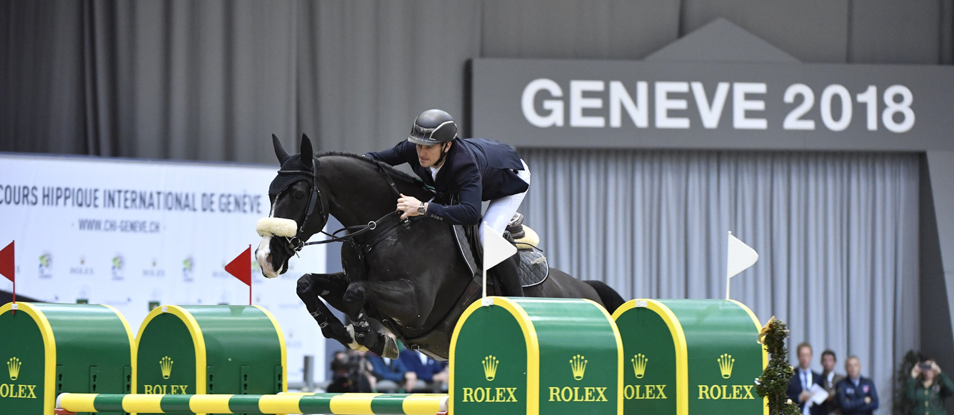 Rolex Testimonee Steve GUERDAT riding Alamo SUI wins the Rolex IJRC Top 10 Final 2018
