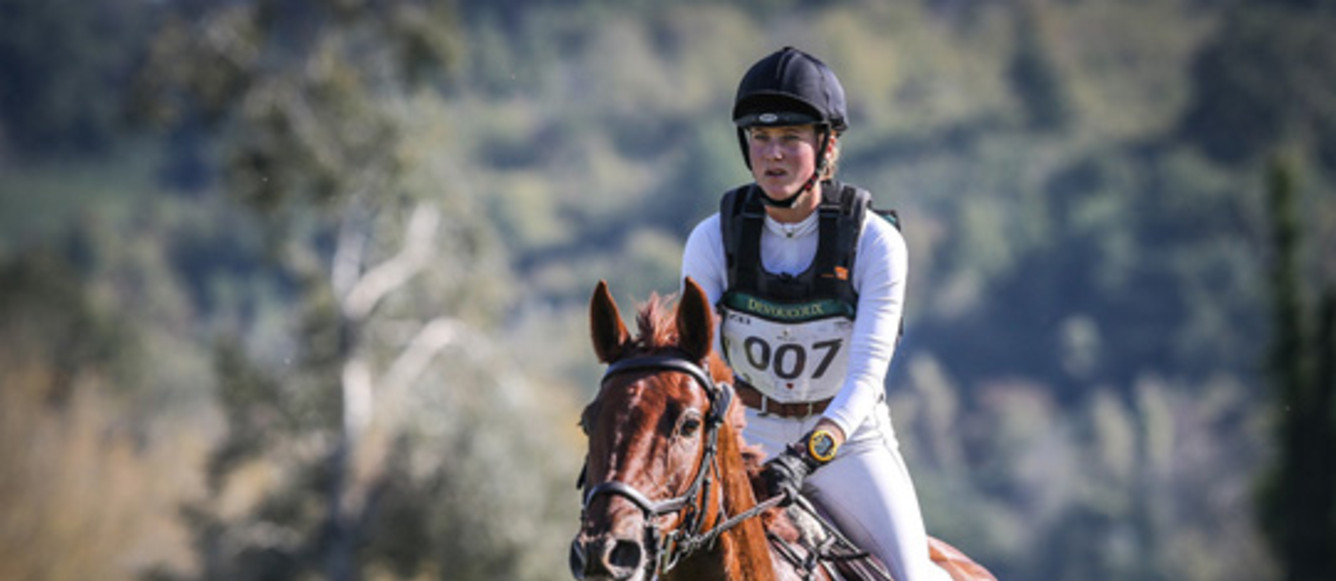 Caroline Gerber with the horse Amore de Chignan (SUI). Italy, Centro Militare Equitazione, Montelibretti