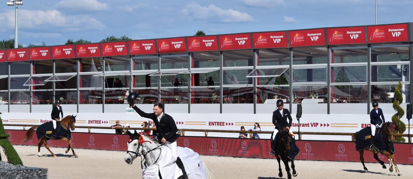 Niklaus Rutschi et Carassina, vainqueurs du Grand Prix 4* de Bourg-en-Bresse en 2019. © Jumping International de Bourg-en-Bresse/LDD