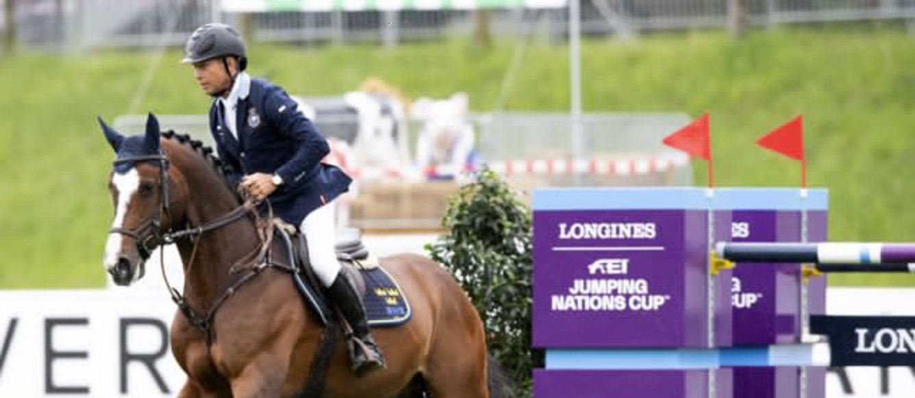 LONGINES FEI JUMPING NATIONS CUP St Gallen .BENGTSSON Rolf-Goran SWE ride  ERMINDO W at the LONGINES FEI JUMPING NATIONS CUP in St Gallen - Switzerland on 6 June 2021.