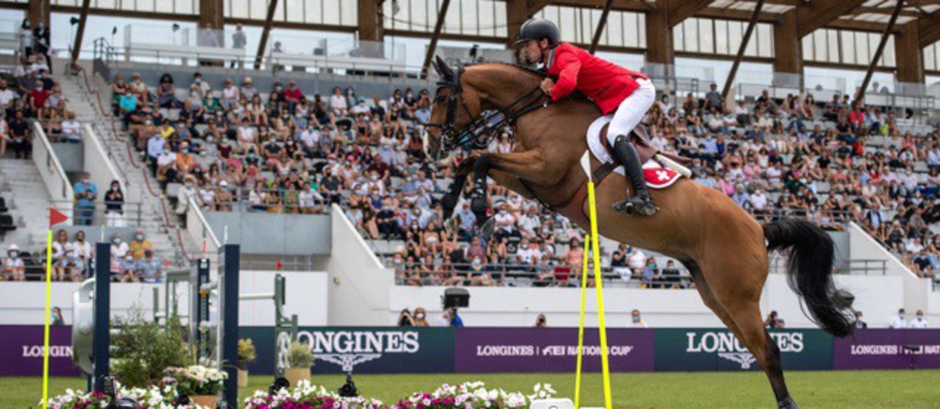 Steve Guerdat et Albführen's Maddox à La Baule en 2021. ©FEI/Martin Dokoupil