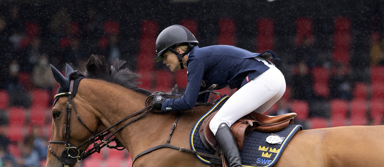 © FEI/Richard Juillart LONGINES FEI JUMPING NATIONS CUP St Gallen .BARYARD-JOHNSSON Malin SWE ride H&M INDIANA at the LONGINES FEI JUMPING NATIONS CUP in St Gallen - Switzerland on 6 June 2021.