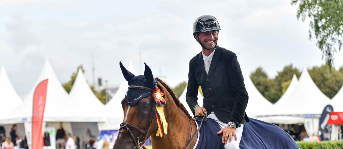 Nicolas Delmotte et Urvoso du Roch à Aix-la-Chapelle- © Rolex Grand Slam / Peggy Schröder