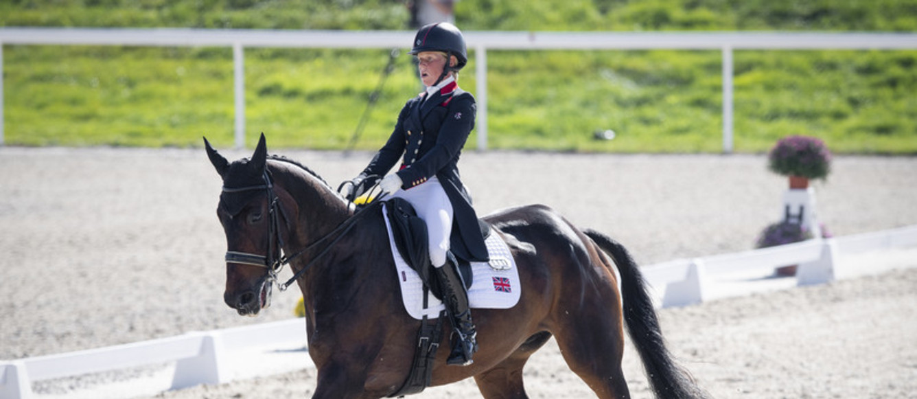 Rosalind Canter et All Star B aux Européens d'Avenches-IENA. © FEI/LDD