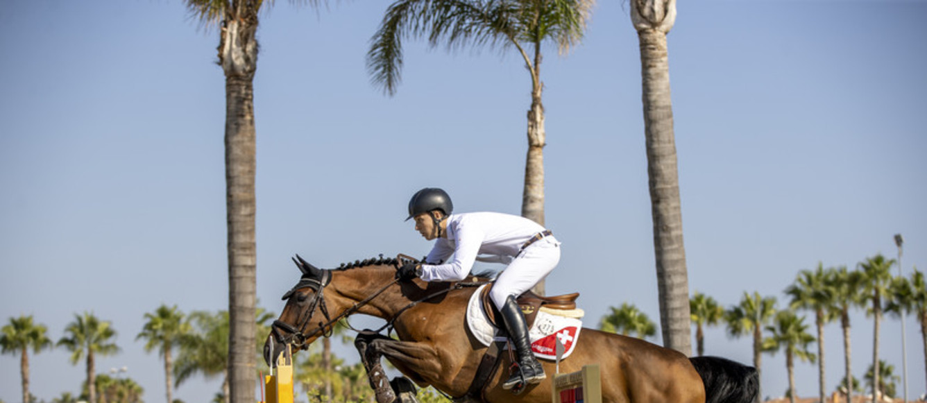 Gilles Müller et Giavanna à Oliva. © Hippofoto – Dirk Caremans