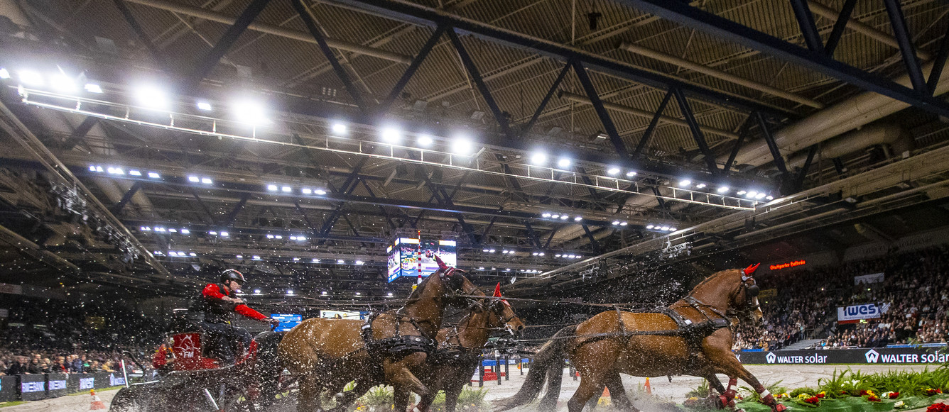 FEI Driving World Cup 2022/23 - Stuttgart (GER)Jerome Voutaz (SUI) - second at the FEI Driving World Cup 2022/23 - Stuttgart (GER)Copyright ©FEI/Leanjo de Koster