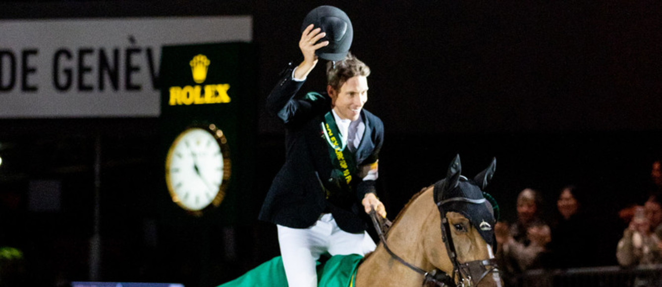 Henrik von Eckermann et King Edward. © Rolex Grand Slam / Ashley Neuhof