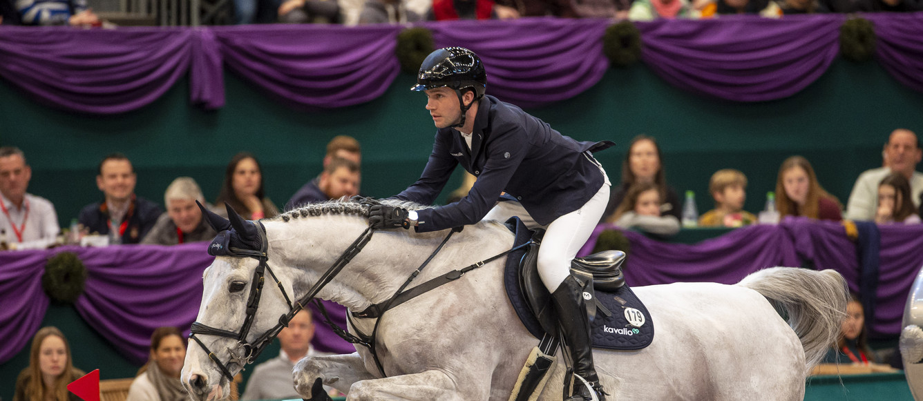 ©FEI/Leanjo de Koster Longines FEI Jumping World Cup™ 2022/23 - Leipzig (GER)Gerrit Nieberg (GER) riding Blues d’ Aveline CH - winners of the Longines FEI Jumping World Cup™ 2022/23 - Leipzig (GER)Copyright ©FEI/Leanjo de Koster