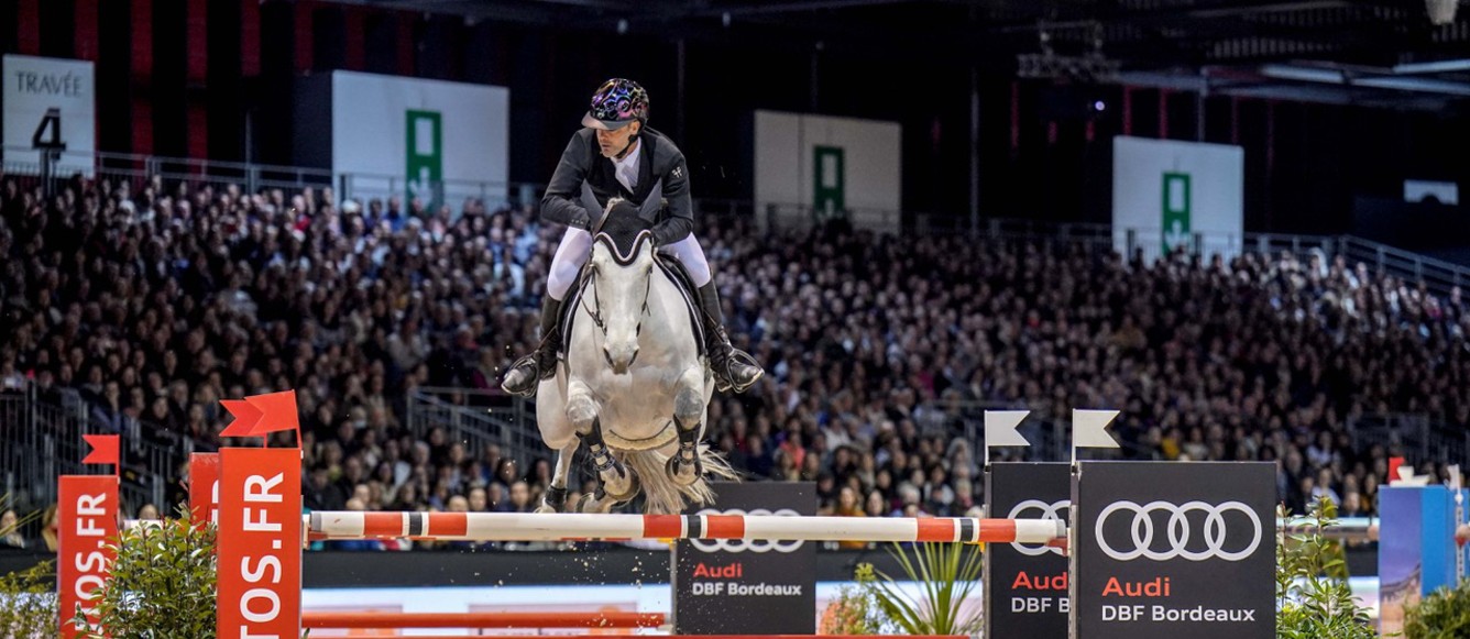 Grégory Cottard et Cocaïne du Val, vainqueur du Grand Prix Audi de Bordeaux 2023. ©Artiste Associé