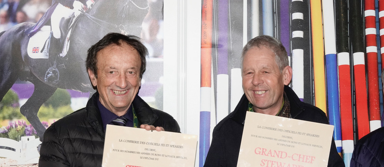 Pierre Gavillet et Jean-Claude Borgeaud ont été fêtés par leurs collègues et amis lors de leur dernier CHI de Genève. ©NP