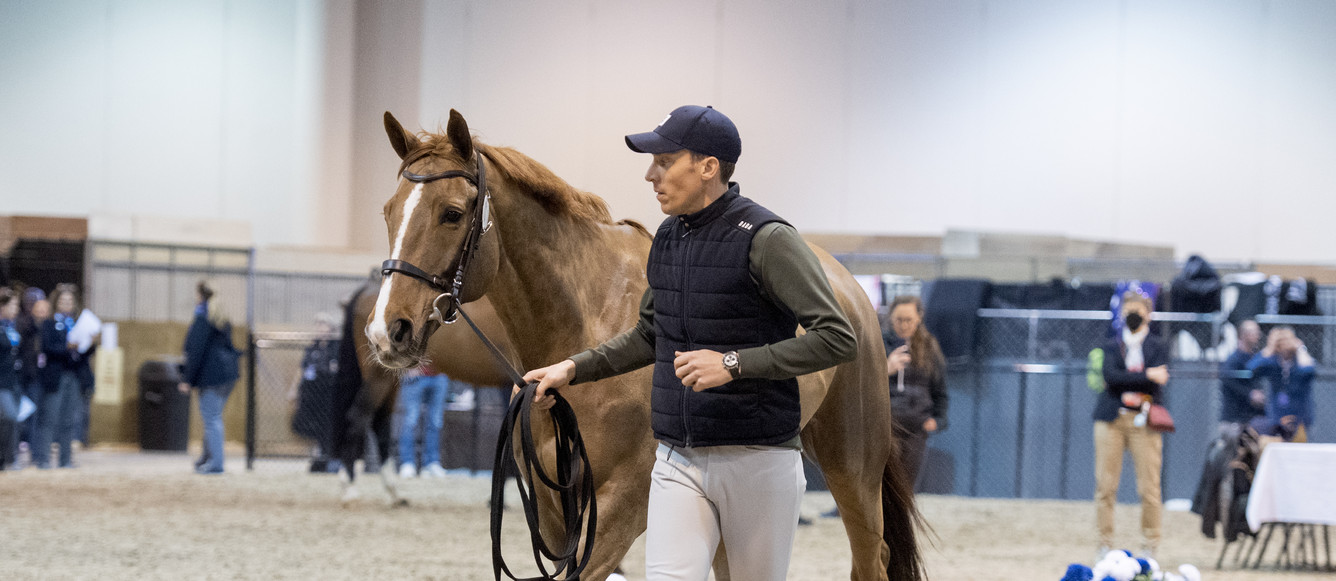 Longines FEI Jumping World Cup™ Finals 2023Omaha NE (USA).Horse Inspection jumping.Von Eckermann Henrik with King Edward