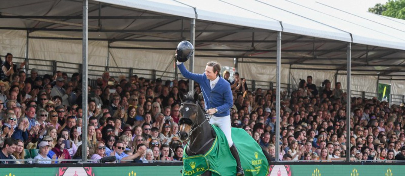 Conner Jei et Martin Fuchs ont signé la meilleure performance du jour dans le Grand Prix 5* de Windsor. © RoyalWindsorHorseShow/PeterNixon