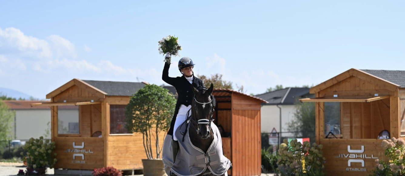 Morgan Babancon s'était imposée l'an dernier dans la Libre du 4* avec Sir Donnerhall. © Les Garennes  / Marie Spain – Jiva Hill Stables/LDD