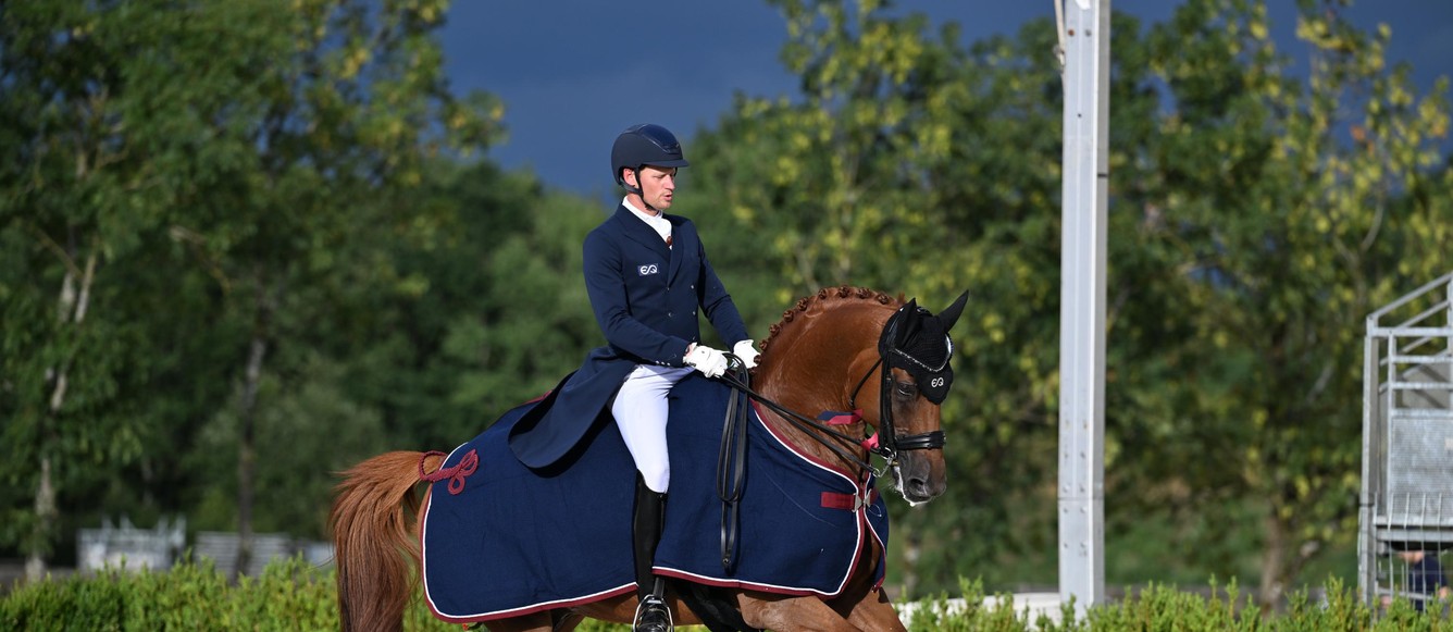 Gagnant du Grand Prix CDI3* - Matthias Alexander Rath avec Destacado FRH à Jiva Hill. Crédit : Photos Les Garennes)