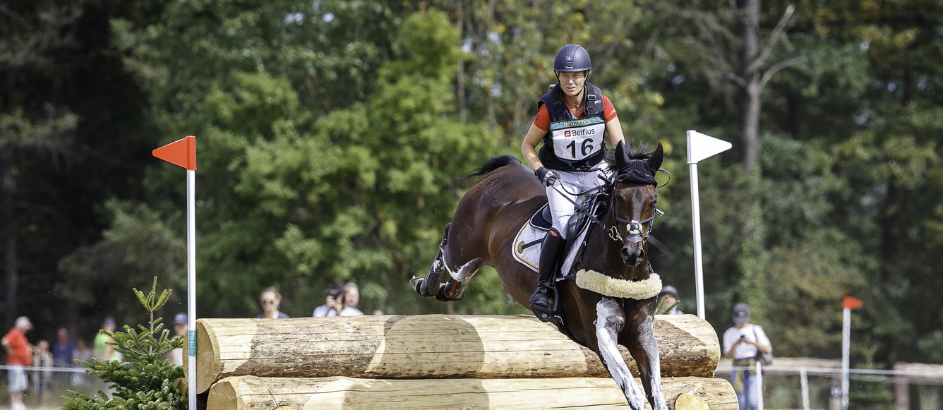 BEL-Lara de Liedekerke-Meier rides Ducati d'Arville during the Cross Country for the CCIO4*-S - FEI Nations Cup Eventing. Concours Complet International D'arville. Sunday 21 August 2022. Copyright Photo: Libby Law Photography