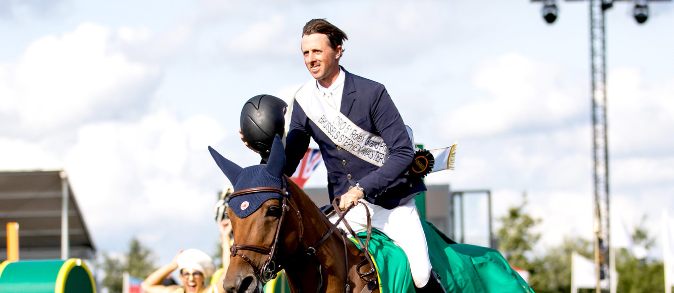 Victory gallop for the Rolex Grand Prix, winner Ben Maher and Dallas Vegas Batilly