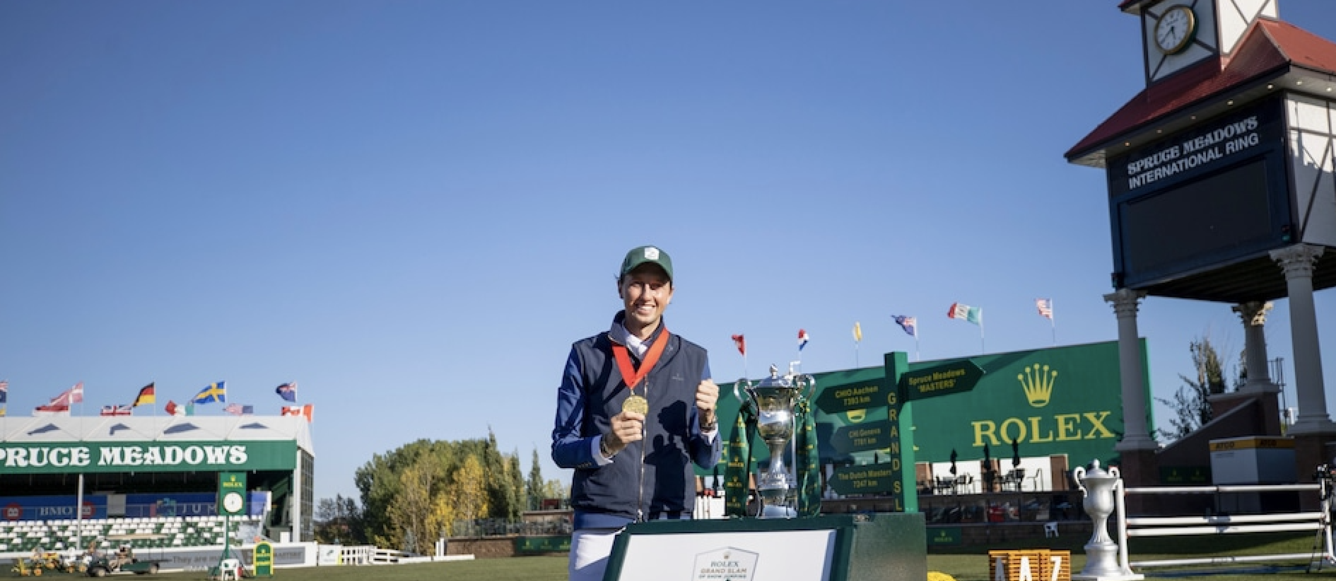 Martin Fuchs est le nouveau prétendant au Rolex Grand Slam of Showjumping. © Rolex/Ashley Neuhof