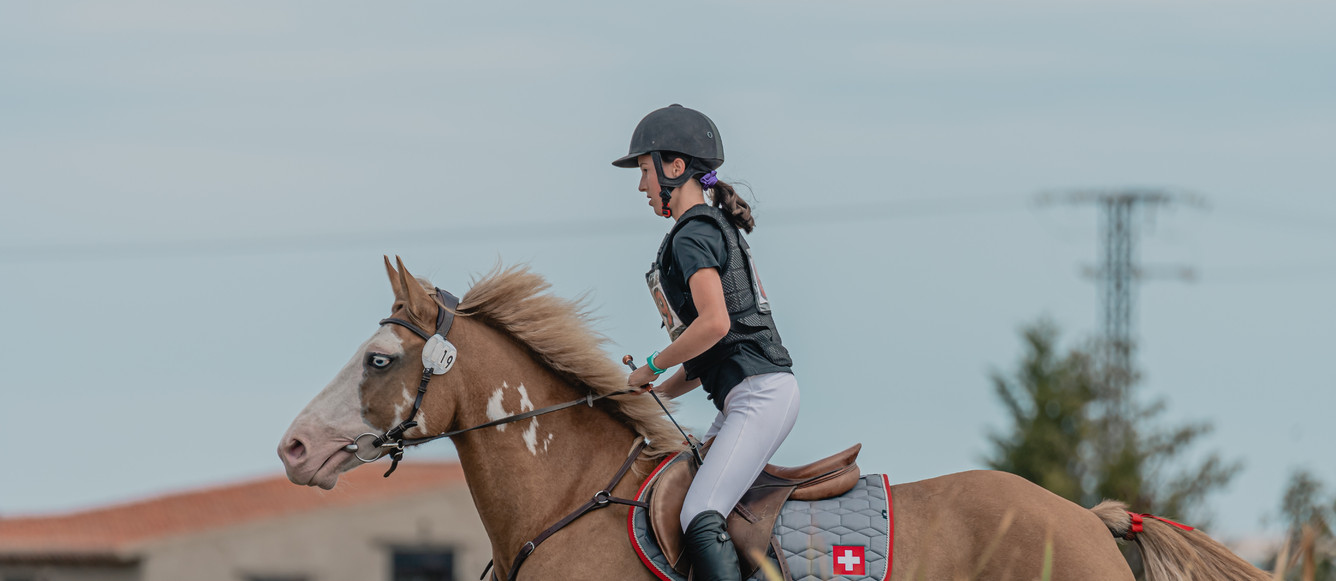 La Vaudoise Anna Buchet et Flash IV ont pris part aux Européens de TREC juniors. © privée