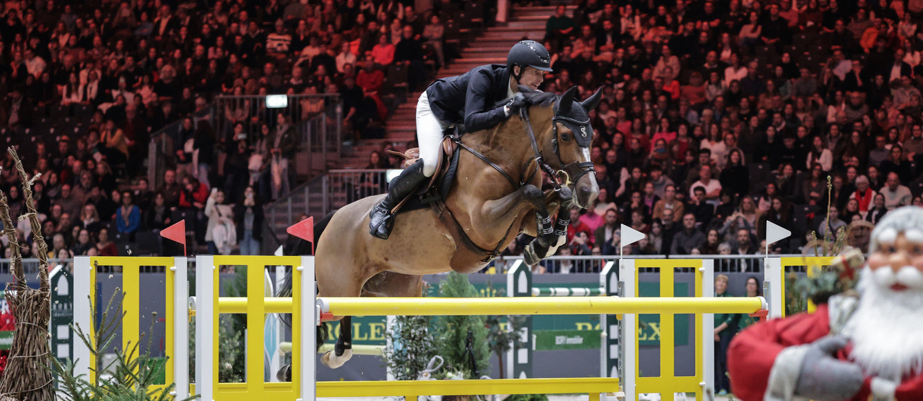 Henrik von Eckermann a régné sur les deux grosses épreuves du samedi à Palexpo. © CHI de Genève