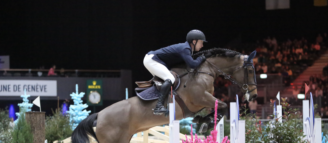 La véloce Cuffesgrange Cavadora, qui a conduit Seamus Hughes Kennedy à la victoire dans le Grand Prix -25 de Genève, a de qui tenir. Sa mère n’est autre que Cavalidam, une... ponette double championne d’Europe en 2019. © Carole Théraulaz