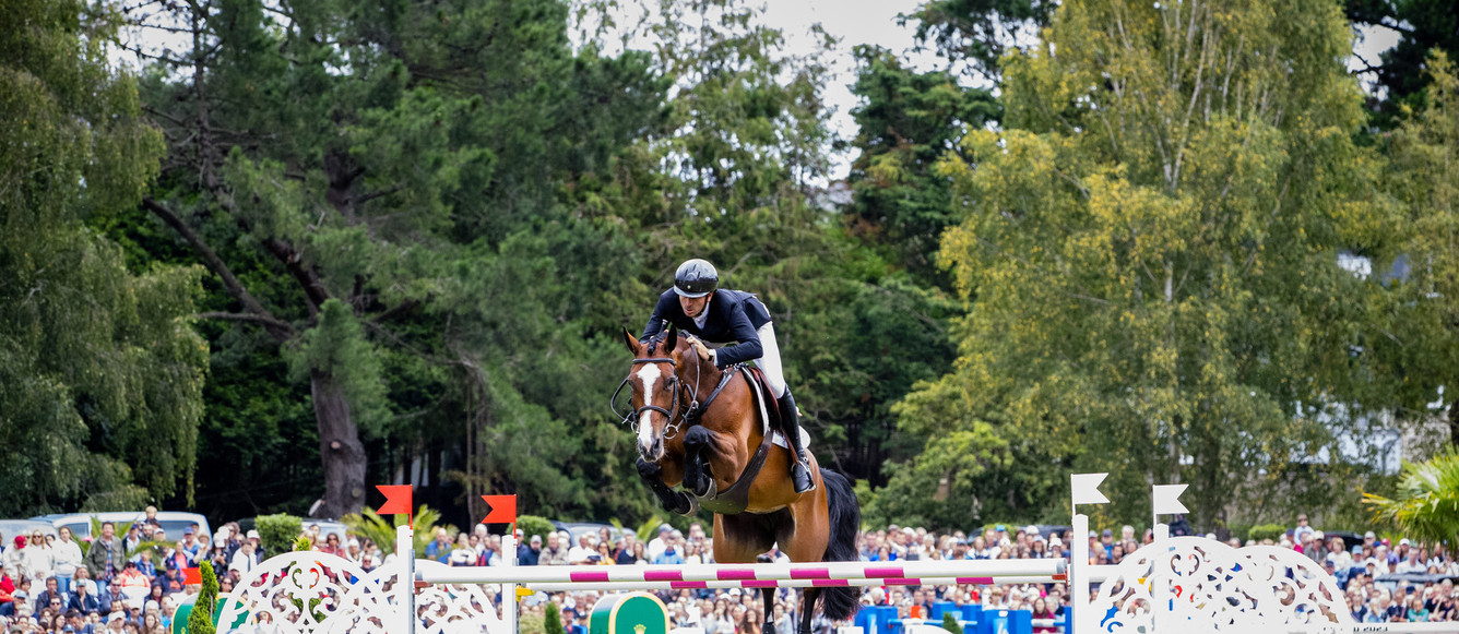Jumping de Dinard 2023. Rolex Grand Prix Ville de Dinard. Steve GUERDAT (SUI). DYNAMIX DE BELHEME © Images'Inn Photographie