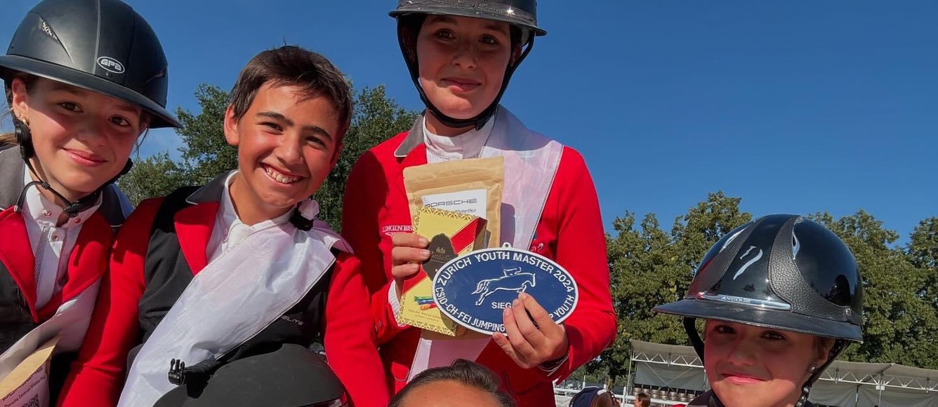 Emmenés par leur cheffe d'équipe Conny Notz, les children suisses ont remporté la Coupe des Nations à domicile. © Privée
