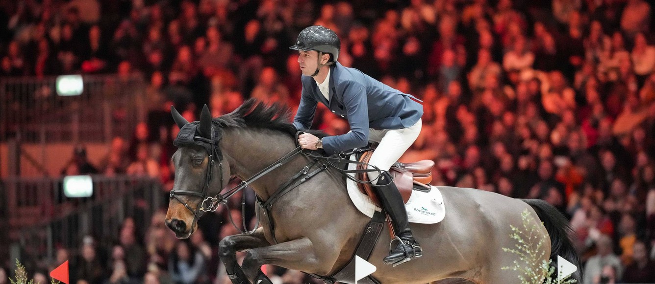 Steve Guerdat et Venard de Cerisy dans la Coupe de Genève © CHIG / Pierre Costabadie