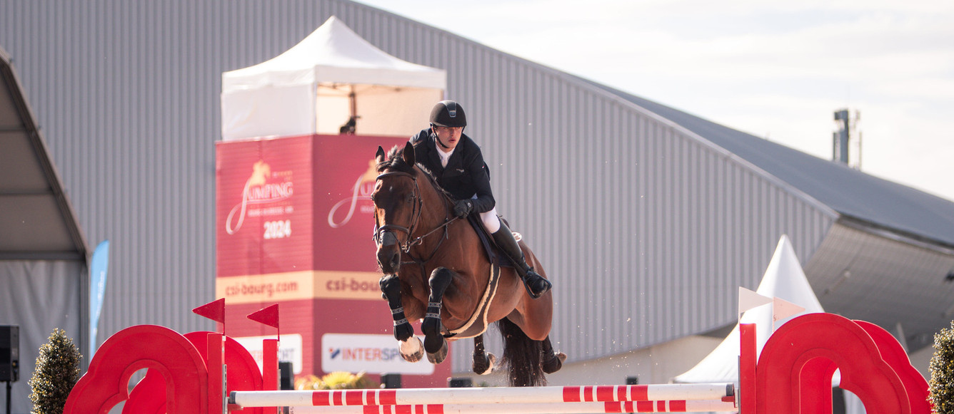 Edouard Schmitz, ici avec Gamin van't Naastveldhof, a réalisé un doublé en Espagne avec Abdul-Jabbar du Gibet et Dillen 111 Z dans le Big Tour. 