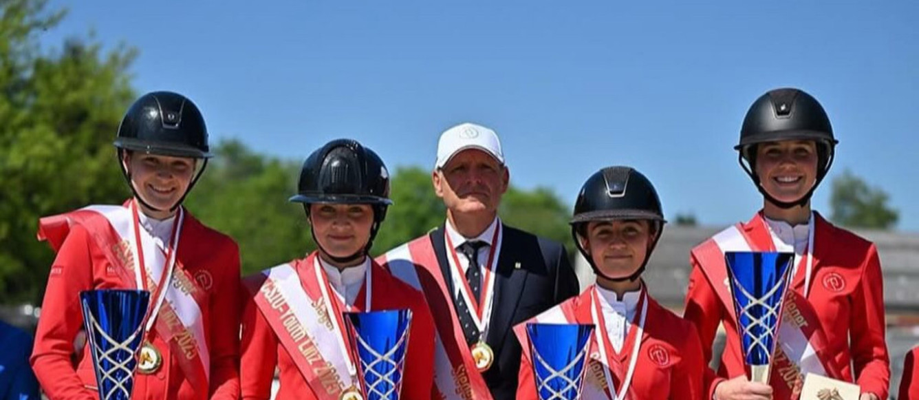 Gianluca Agostini est l'équipe junior qui a brillé à Linz. © Privée