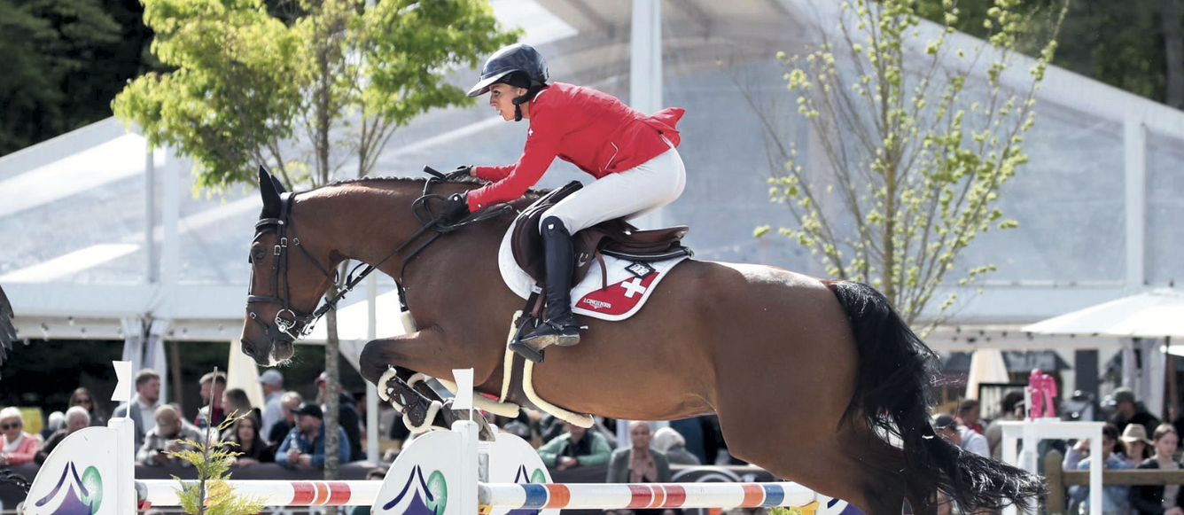 La Vaudoise Lola Brunet a brillé avec ses deux chevaux en CSIO, dont D'Touch d'Orval. © Agence Ecary