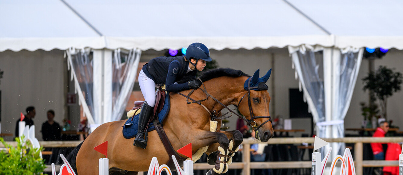 Winner in the children-class: Grc Acapella and rider Kaja Kropec                                                                                  picture: RI/Equitaris