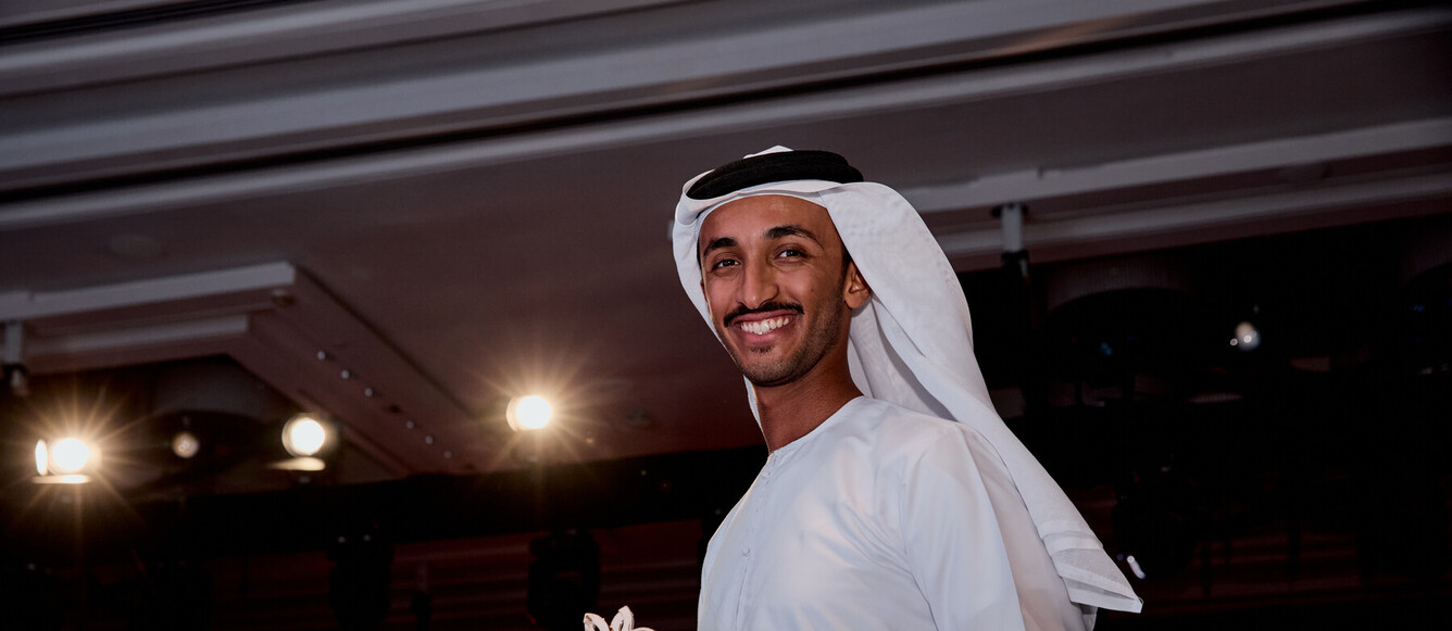 FEI Awards 2024. Abu Dhabi (UAE), 13 November 2024.  Omar Abdul Aziz Al Marzooqi (UAE). Copyright of FEI / Liz Gregg.