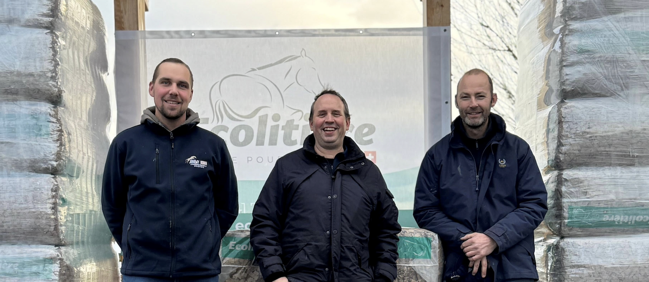 Les trois entrepreneurs qui ont créé Ecolitière  en 2024: Didier Schlaefli (au centre), entouré de ses deux associés, Julien Houser et Jérémy Gonin.  © DR