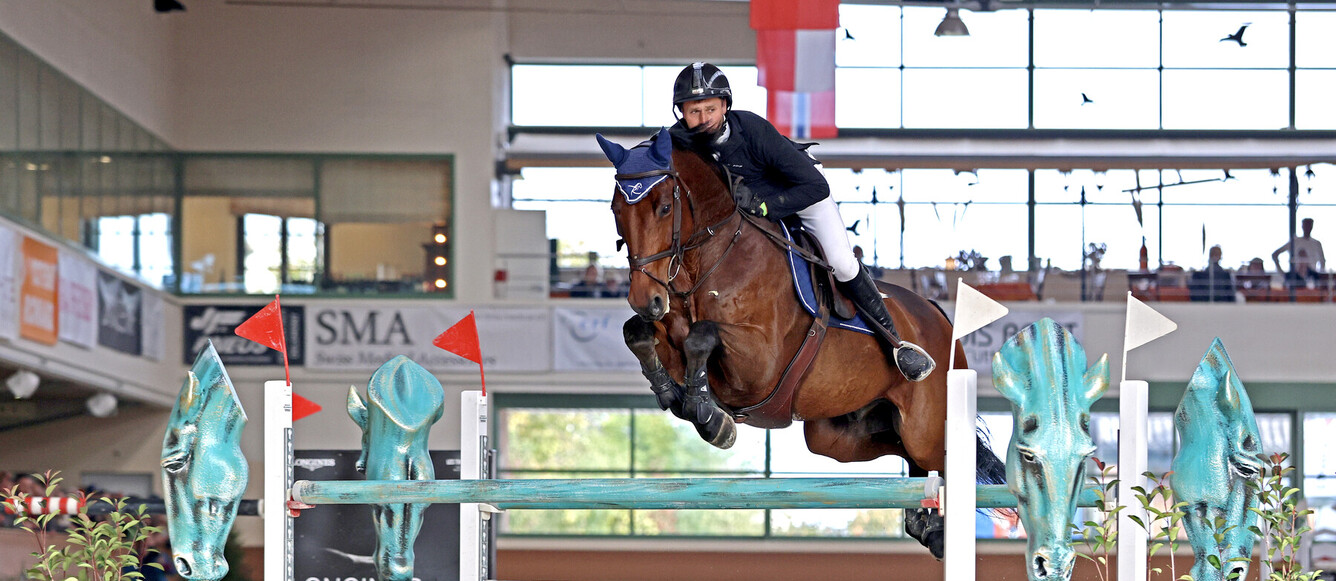 Jean-Maurice Brahier et Caracoles ont pris la 2e place du Grand Prix 2* de Chevenez. © PhotoBujard