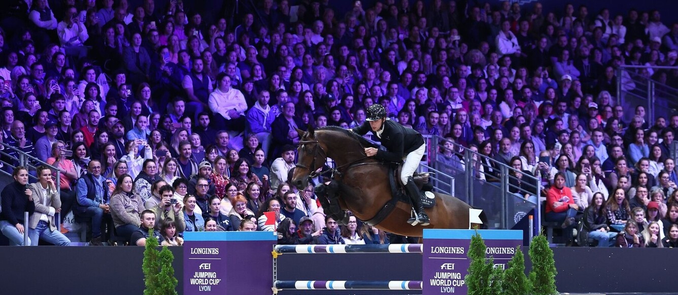 Les champions d'Europe Richard Vogel et United Touch S réussiront-ils à remporter une seconde fois l'étape Coupe du monde de Lyon ? © Equita Lyon/PSV Photo - J. Morel