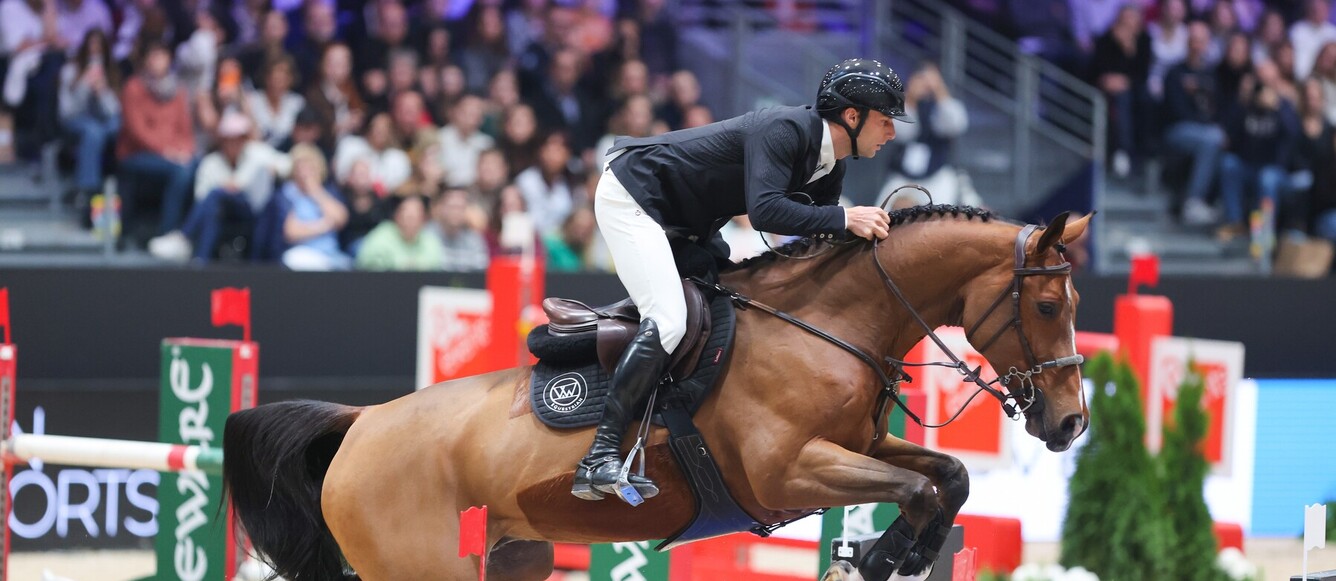 Richard Vogel et Gangster Montdesir ont raflé la victoire dans le Grand Prix de ce vendredi à Equita Lyon. © Tiffany van Halle