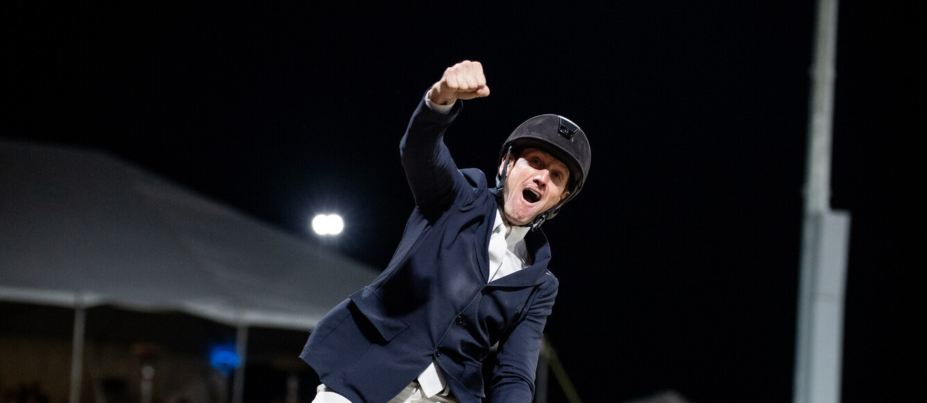 McLain Ward (USA) and High Star Hero - winners of the Longines FEI Jumping World Cup™ NAL 2025/26 - Los Angeles (USA)   Copyright ©FEI/Shannon Brinkman