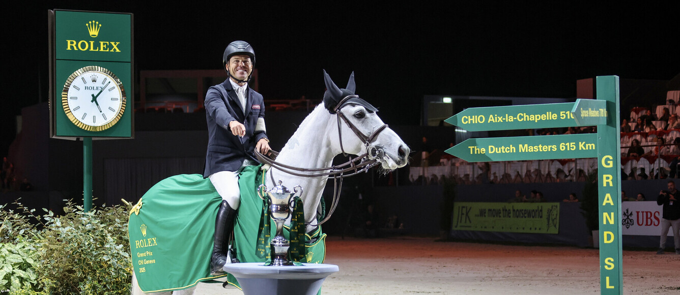 Avec Greya, Kent Farrington a remporté son deuxième Grand Prix de Genève après 2017 avec Gazelle. © Photobujard